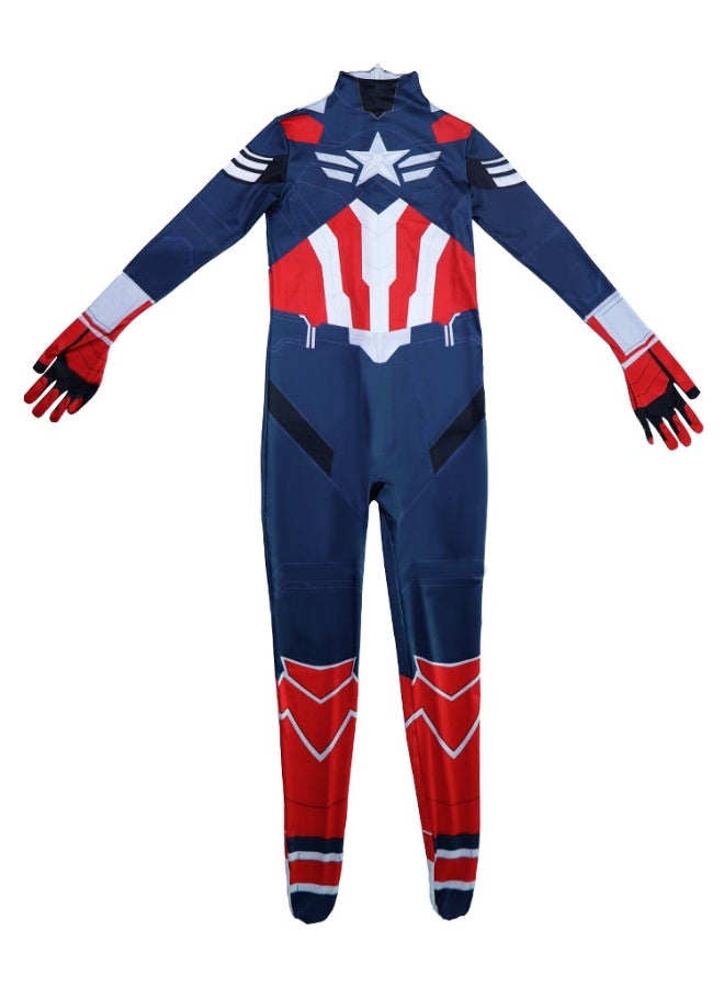 The Captain America Character Cosplay Performance On Stage Showcases The Costume - Image 4