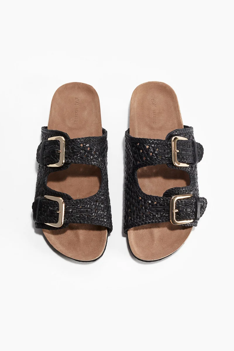 H&M Braided leather sandals