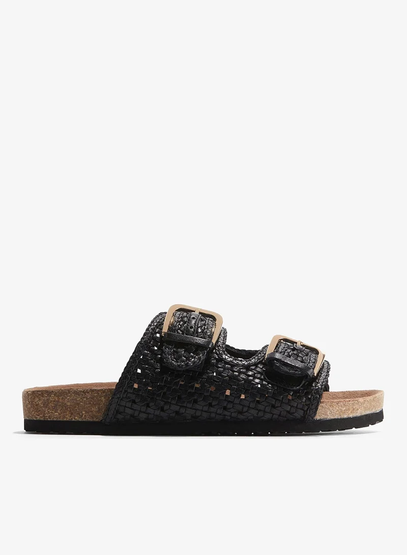 H&M Braided leather sandals