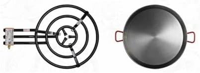 Garcima Garcima Ibiza Paella Pan Set with Burner 28Inch Carbon Steel Outdoor Pan and Reinforced Legs  - Image 4
