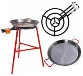 Garcima Garcima Ibiza Paella Pan Set with Burner 28Inch Carbon Steel Outdoor Pan and Reinforced Legs  - Image 2
