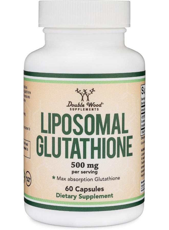 Double Wood Supplements Liposomal Glutathione Supplement 500mg per Serving, 60 Capsules - Image 5