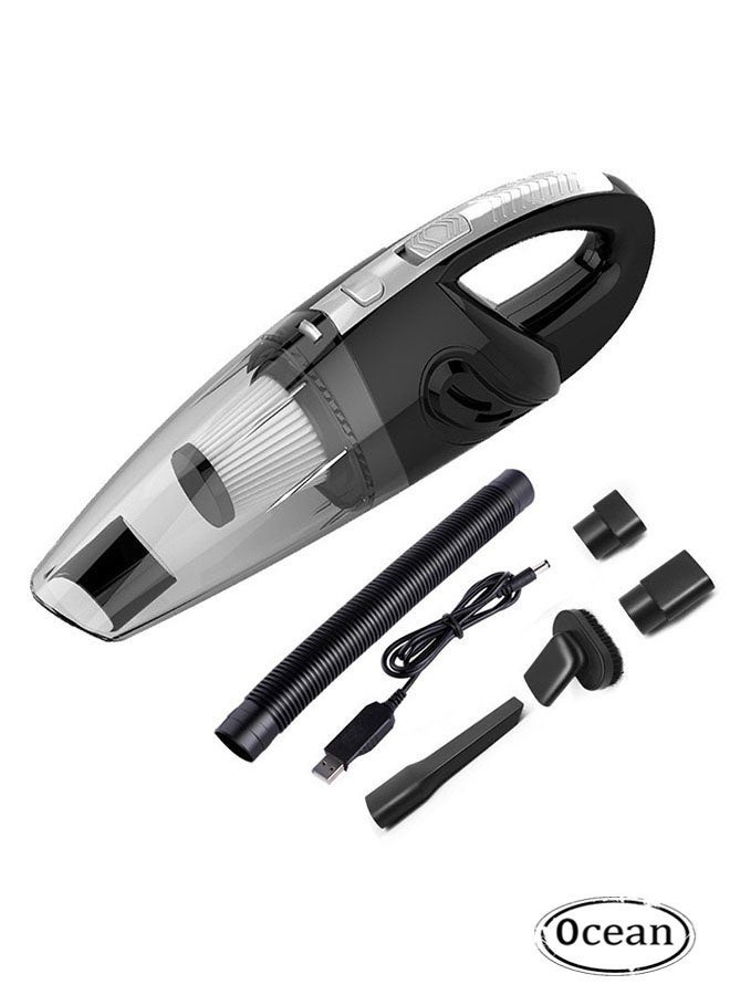 أوشن المكنسة الكهربائية اليدوية، قوية الإعصار امتصاص السيارة المكنسة الكهربائية، اللاسلكية والمحمولة، 120W القابلة لإعادة الشحن، للمنزل والسيارة - Image 1