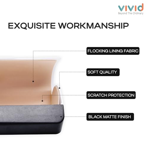 VIVID Vision Unisex Adult Lightweight Eyewear specs Case Cover | Protect Eye Glasses | Plastic | Spectacles | Cases | AP-442 | White-Black - Image 3