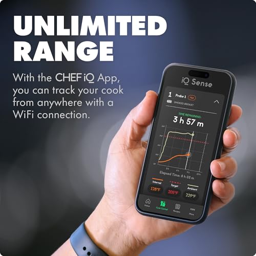 CHEF iQ Sense [2025 Model] | Smart Wireless Meat Thermometer | 3 Ultra-Thin Probes | WiFi Unlimited Range | 1000°F Heat Safe | 5 Sensors | BBQ, Grill, Oven, Smoker, Air Fryer | Gen3 - Image 5