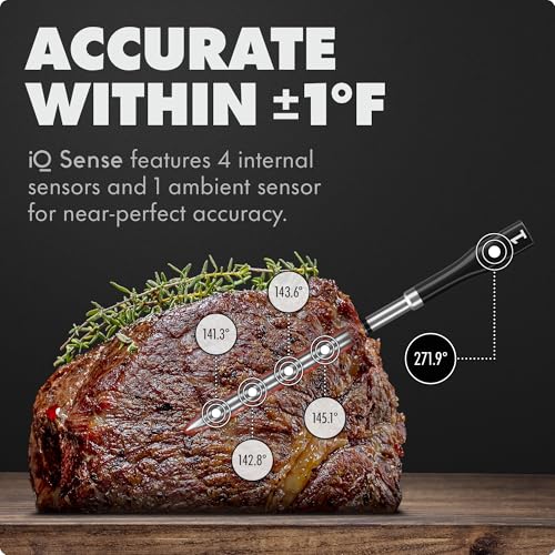 CHEF iQ Sense [2025 Model] | Smart Wireless Meat Thermometer | 3 Ultra-Thin Probes | WiFi Unlimited Range | 1000°F Heat Safe | 5 Sensors | BBQ, Grill, Oven, Smoker, Air Fryer | Gen3 - Image 3