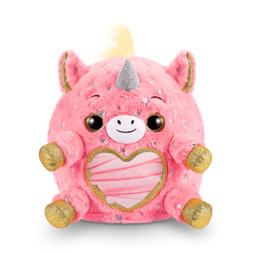 Rainbocorns Unicorn Rescue Surprise (Pink) by ZURU, Easter Basket Stuffers, Collectible Plush Stuffed Animal, Egg Toys, Sticker Pack, Magical Slime, Headband, Ages 3+ (DJ The Unicorn Plush) - Image 5