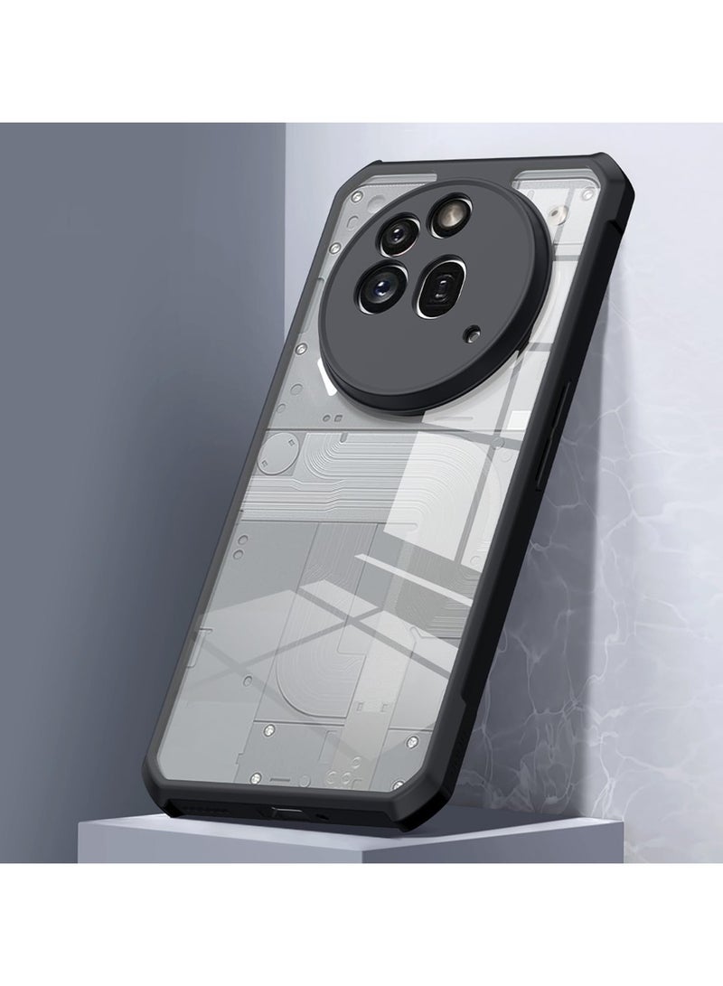 Shockproof TPU Bumper Anti-Yellowing Transparent Hard Back Ultra Slim Grip Protection for Nothing Phone 3a Pro 2025 (Clear)  - Image 4