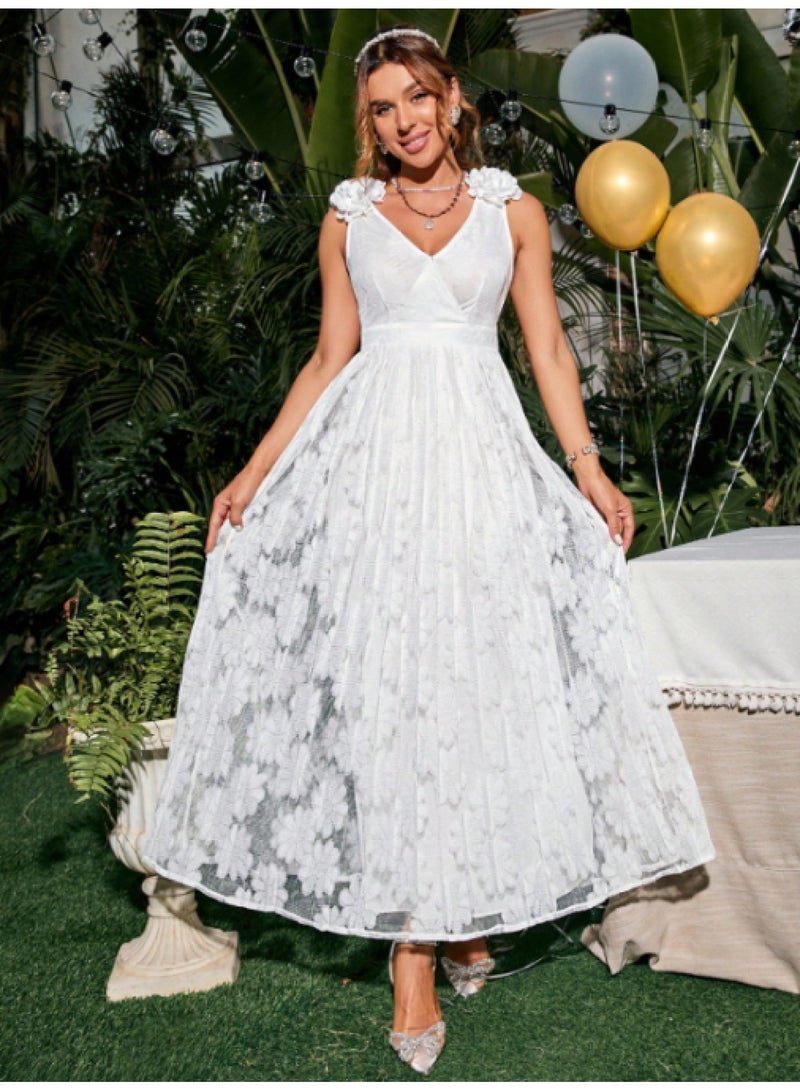 SIMPLEE Women's Summer Elegant DressLight & Comfortable Lightweight Cotton Blend Perfect for Outings 