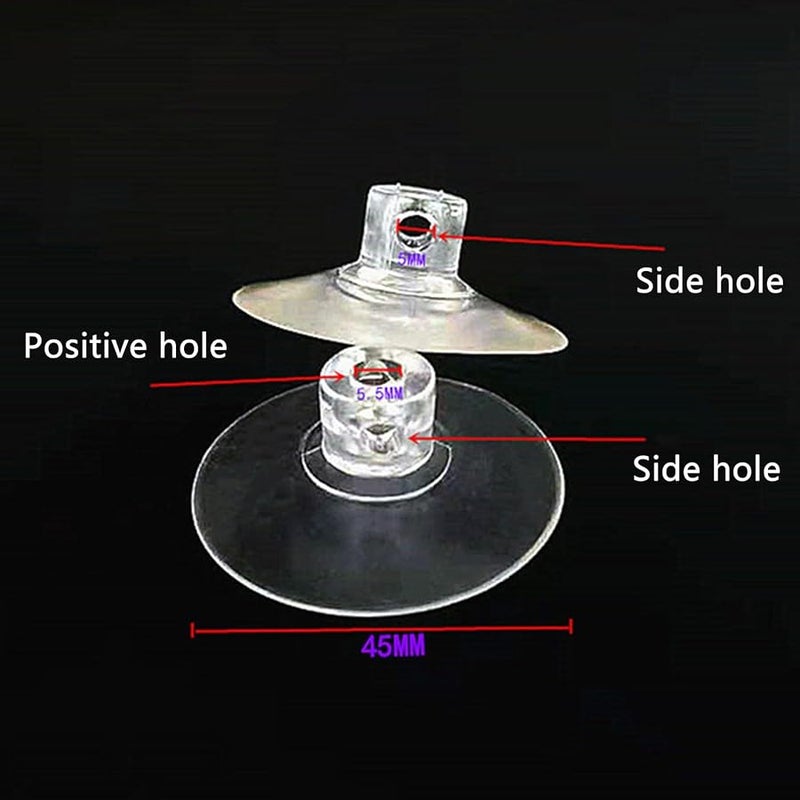 Set of 8 Clear Suction Cup Hook Clips for Home and Supermarket Organization - Image 5