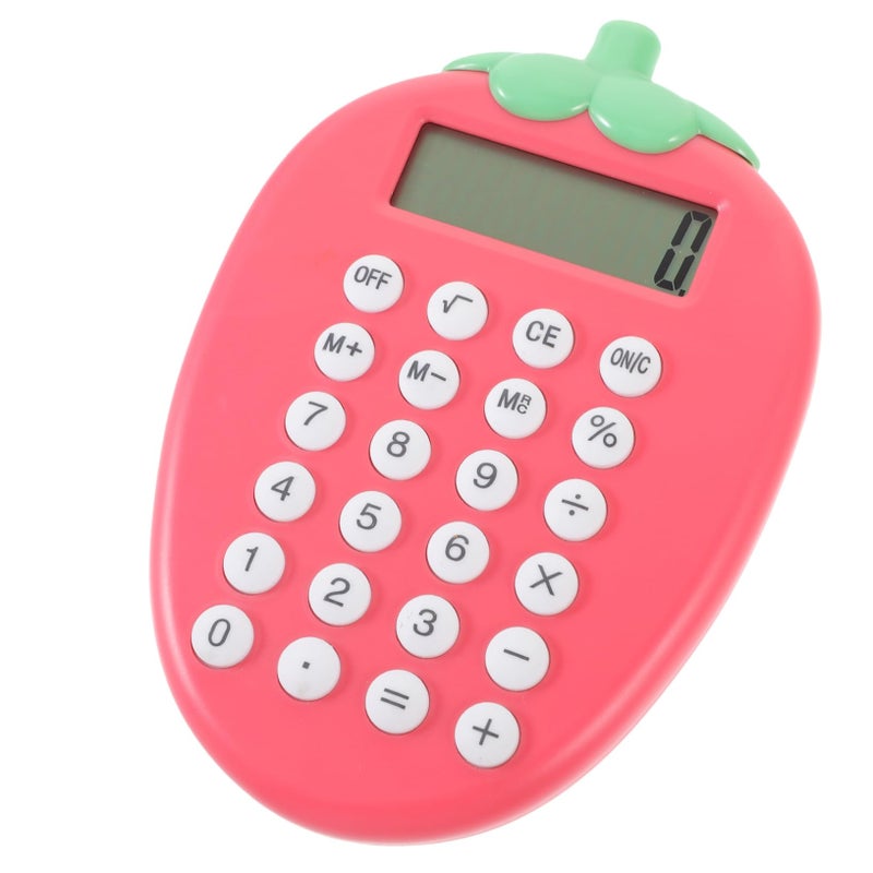 Solar Powered Cartoon Calculator Portable Pocket Size Dual Power Cute Desk Accessory - Image 2