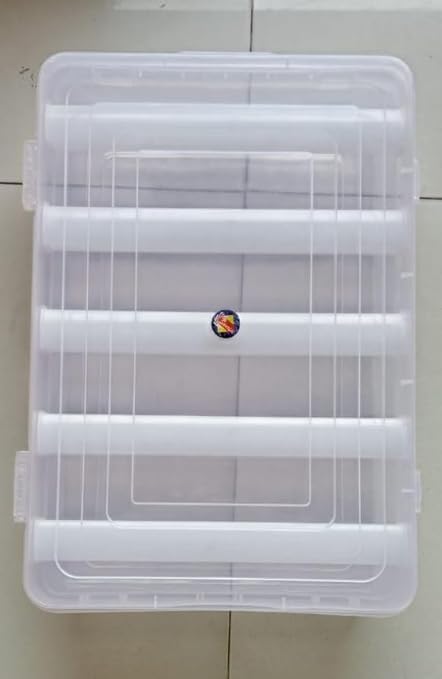 Ewings Transparent Stylish Multipurpose Plastic Bangle Box With 5 Detachable Rods For Women and Girls,Organizer Accessories Plastic Storage Box For Jewellery (Large) - Image 3
