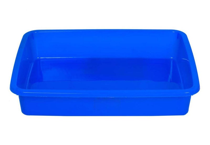 Kuber Industries Plastic 2 Pieces Large Size Stationary Office Tray, File Tray, Document Tray, Paper Tray A4 Documents/Papers/Letters/folders Holder Desk Organizer (Blue) CTKTC134803 - Image 3