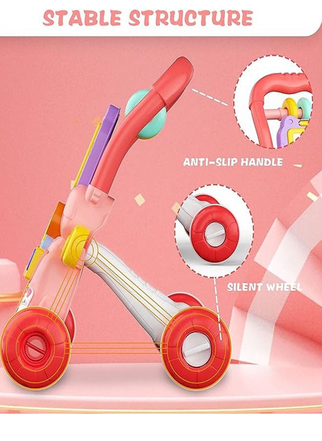 ZCM-HAPPY - Anti-Rollover Baby Walker With Drawing Board, Music, Toys - Image 1