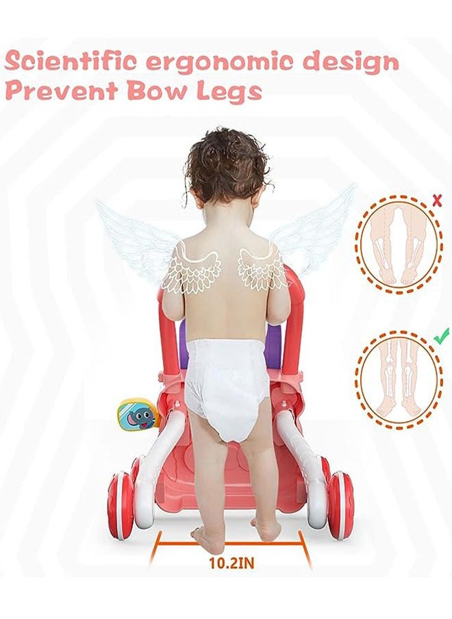 ZCM-HAPPY - Anti-Rollover Baby Walker With Drawing Board, Music, Toys - Image 1