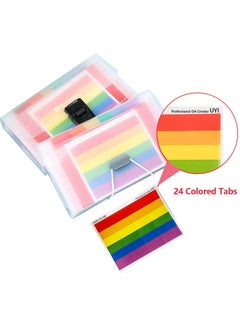 Y&D 2 Pack Accordion File Folder 13 Pockets Mini Expanding Folders, Portable Receipt Organizer, A6 Plastic Wallet for Cards, Coupons, Receipt, Tax Item, Vouchers, Ticket  - Image 5