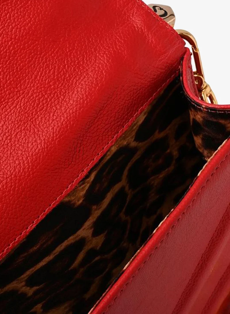 Carmen Steffens  Red Ruby Quilted Bag with Chain Strap for Women | Best Price UAE