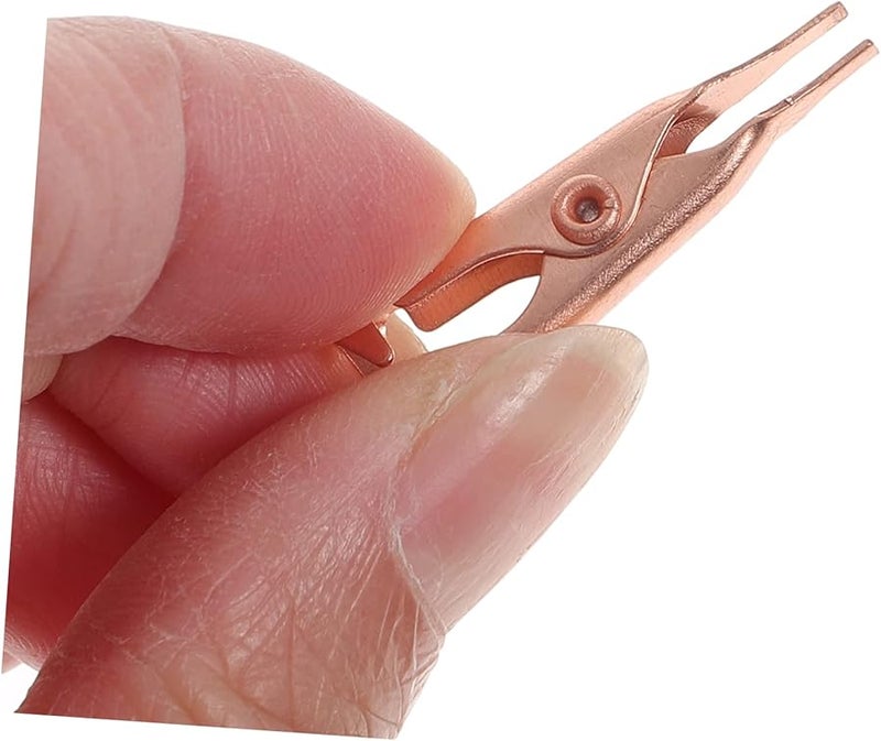 Pure Copper Alligator Clips 10 Pcs Heavy Duty Insulated Electrical Test Clamps - Image 4