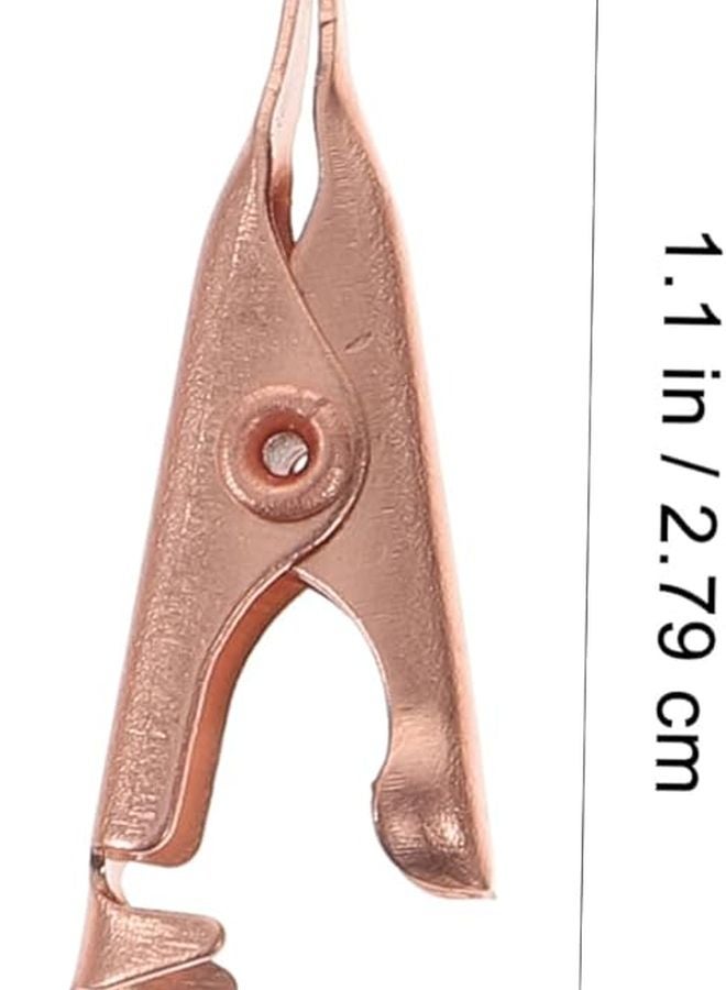 Pure Copper Alligator Clips 10 Pcs Heavy Duty Insulated Electrical Test Clamps - Image 3