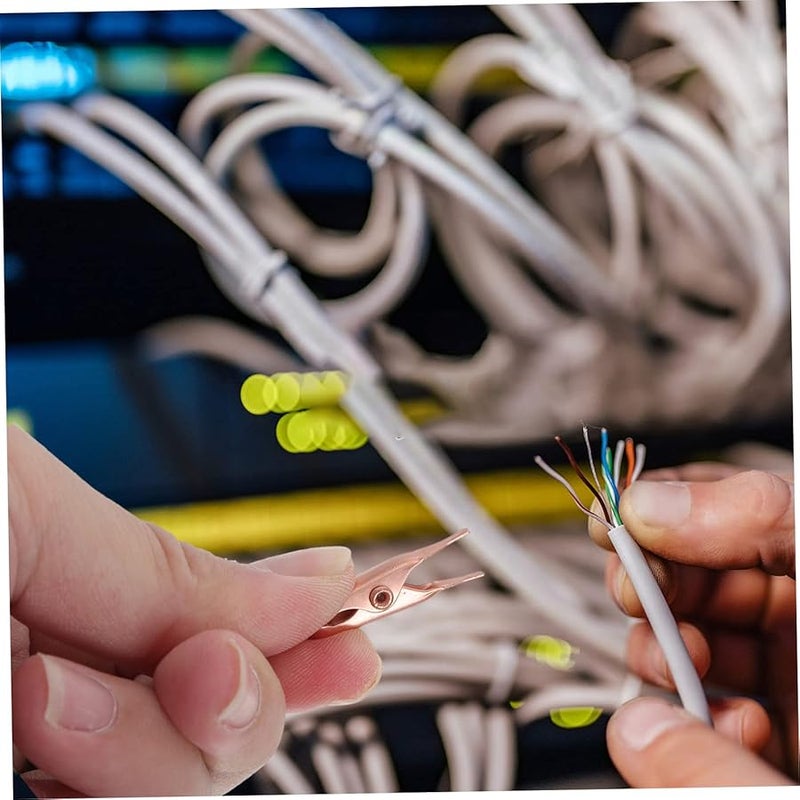 Pure Copper Alligator Clips 10 Pcs Heavy Duty Insulated Electrical Test Clamps - Image 5