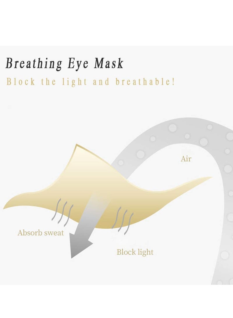 KASTWAVE Silk Fabric 3D Contoured Cup Eye Mask  - Image 4
