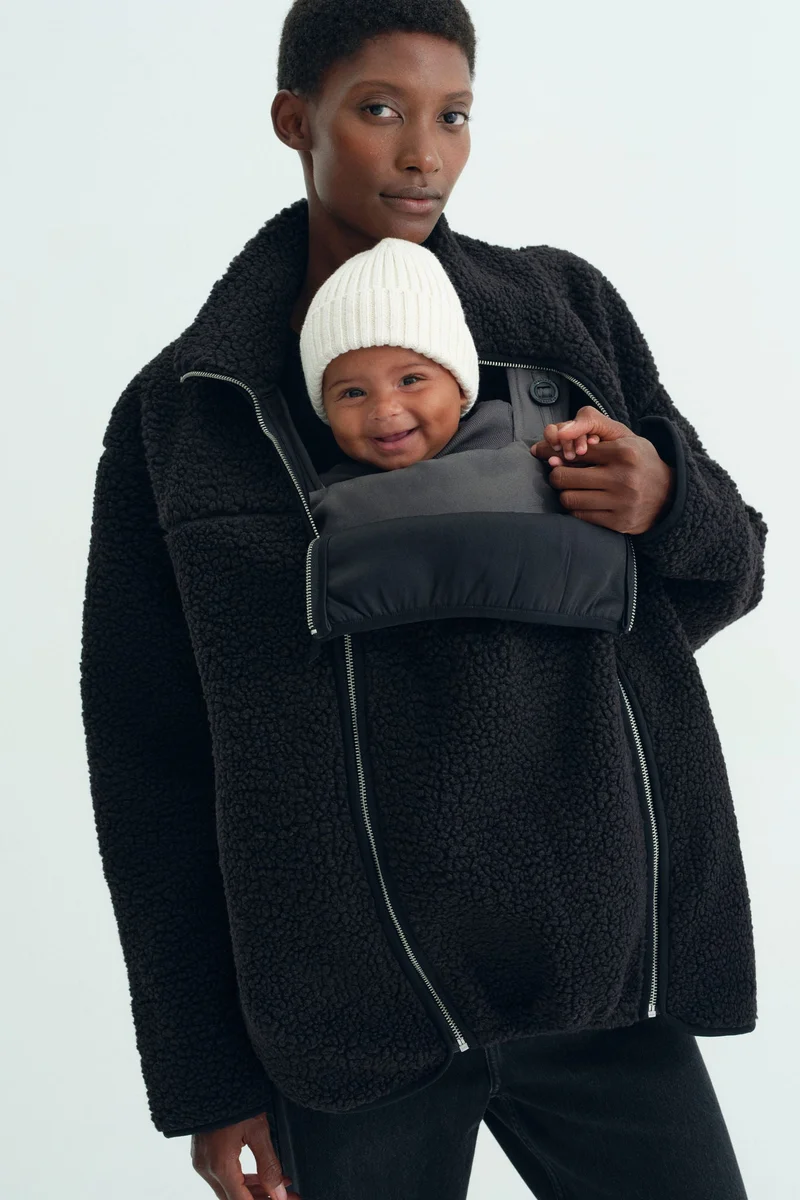 MAMA Before & After Babywearing teddy jacket