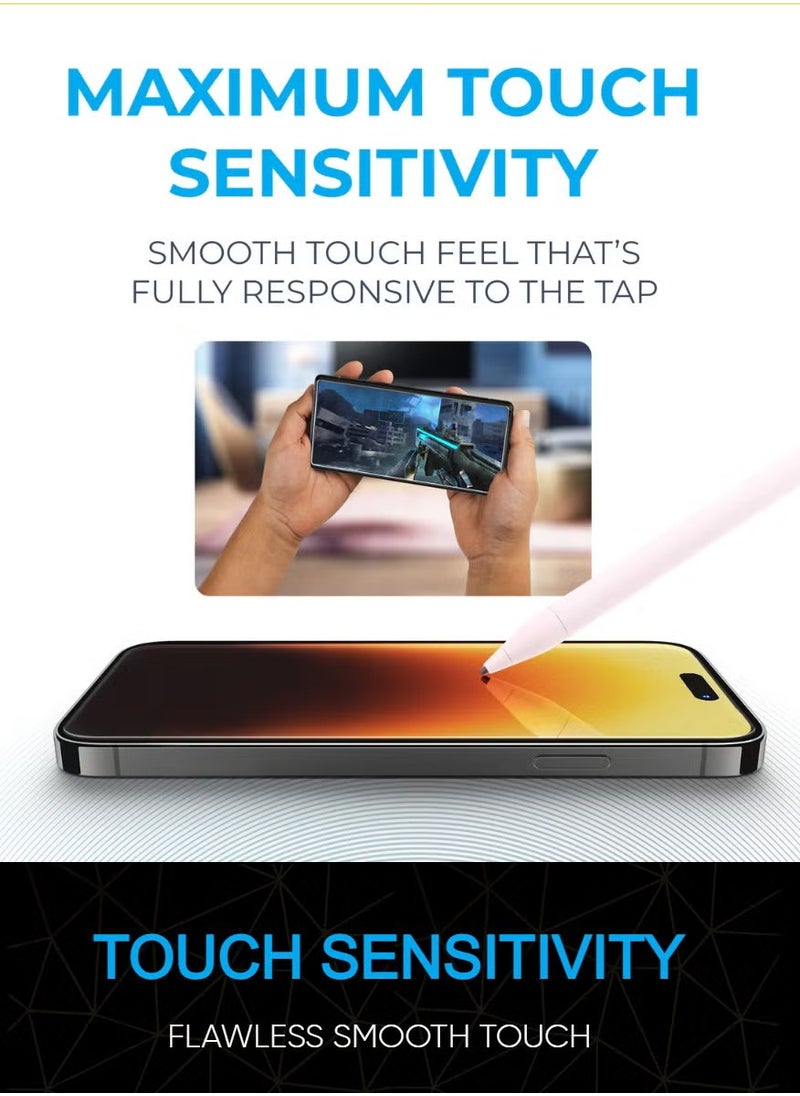 IAF For iPhone 16 Pro Max (2024) Anti-peeping 9H Privacy Full Screen Tempered Glass Privacy Tempered Glass Screen Protector - [1Pack]  - Image 5