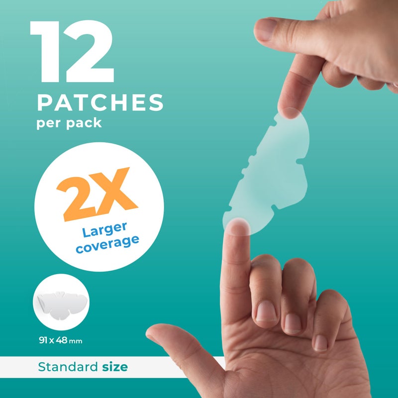 PatchRx Pimple Patches for Nose (12 Pack), Cover Nose Pimples - Hydrocolloid Acne Patches - Pimple Patch Hydrocolloid Patches & Pimple Stickers, Nose Strip, Zit Patches - Image 2