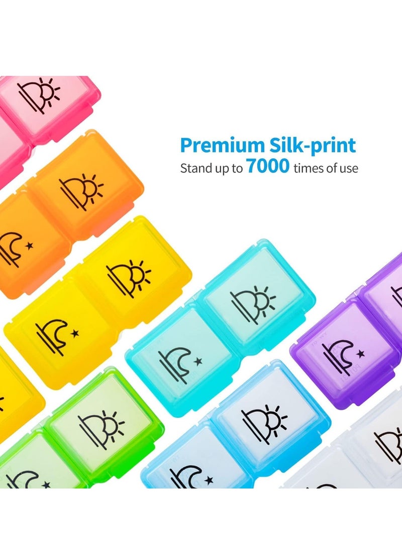 30-Day Pill Organizer with Unique Handle - AM/PM Travel Case for Vitamins, Supplements & Medications, 31 Compartments - Image 5