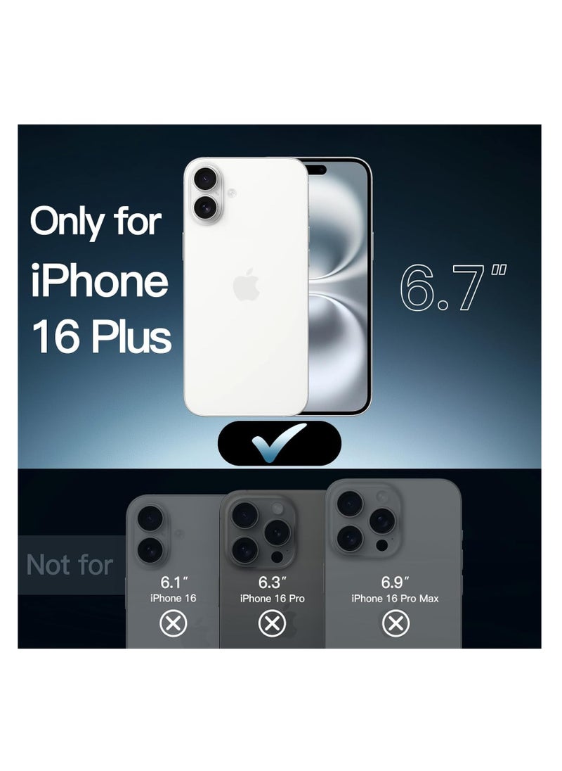 Aookay - [5 in 1] Magnetic Case Compatible with iPhone 16 Plus [Anti-Yellowing] [Fit for Magsafe] with Screen Protector (2 Pack) + Camera Lens Protector (2 Pack), Clear Case Cover - Image 1