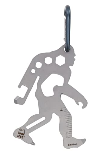 ust tool-a-long multi-tool carabiners with durable, compact stainless steel construction for hiking, kayaking, camping, travel and outdoor survival, asquatch - Image 1