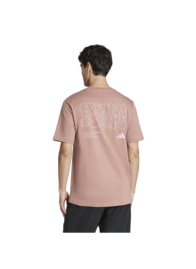 Adidas adidas lounge verbiage fos men graphic t-shirt  - Image 3