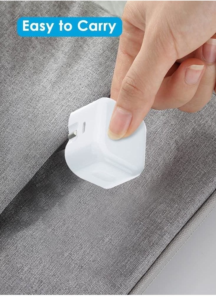 Generic - USB C Plug, 20W USB C Fast Charger Plug, PD 3.0 Type C Charger Plug Compatible With iPhone 14/14 Pro/14 Pro Max/14 Plus/13/13 Pro/13 Pro Max/12/11/XR/XS/X/8/7/iPad Air AirPods, Galaxy S22/S21, Pixel - Image 1