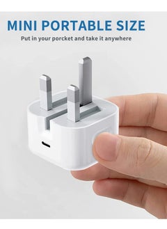 USB C Plug, 20W USB C Fast Charger Plug, PD 3.0 Type C Charger Plug Compatible With iPhone 14/14 Pro/14 Pro Max/14 Plus/13/13 Pro/13 Pro Max/12/11/XR/XS/X/8/7/iPad Air AirPods, Galaxy S22/S21, Pixel
