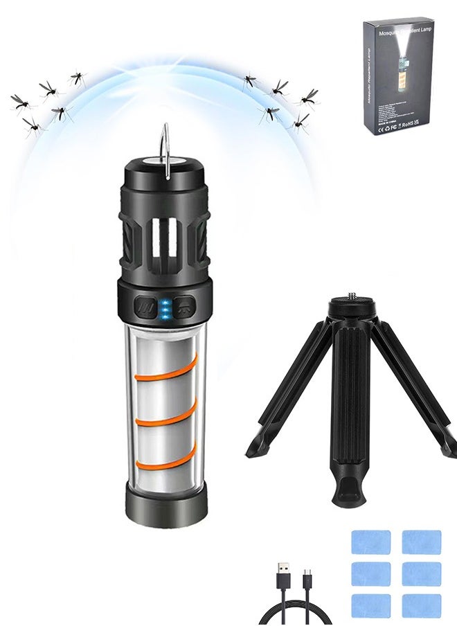 Lemon 3 in1 Camping Lights Mosquito Repellent Multifunctional Flashlight with Magnetic Detachable Bracket 5 Lighting Modes Fast Charge Camping Lamp for Outdoor Camping, Waterproof Portable Electric Bug Zapper  - Image 1