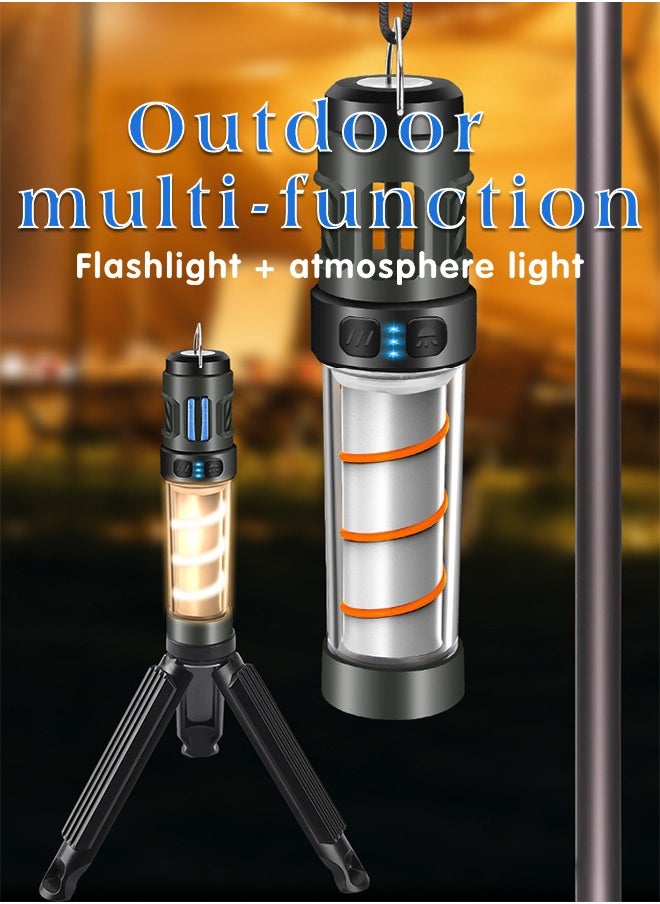 Lemon 3 in1 Camping Lights Mosquito Repellent Multifunctional Flashlight with Magnetic Detachable Bracket 5 Lighting Modes Fast Charge Camping Lamp for Outdoor Camping, Waterproof Portable Electric Bug Zapper  - Image 2