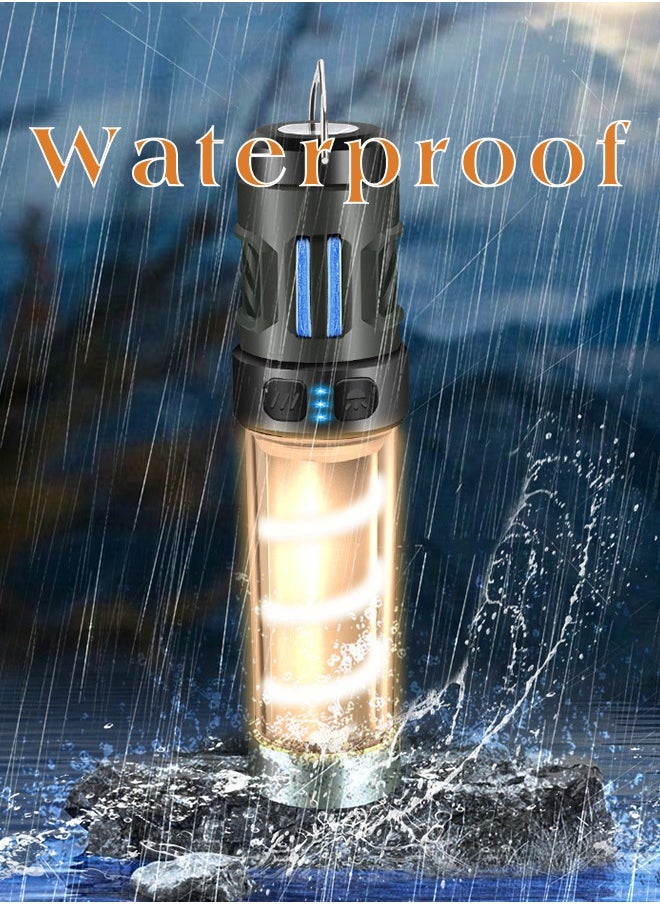 Lemon 3 in1 Camping Lights Mosquito Repellent Multifunctional Flashlight with Magnetic Detachable Bracket 5 Lighting Modes Fast Charge Camping Lamp for Outdoor Camping, Waterproof Portable Electric Bug Zapper  - Image 5