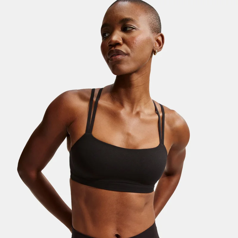 Nike Black Women's Zenvy Dri-FIT Strappy Light-Support Training Sports Bra for Women | Best Price UAE