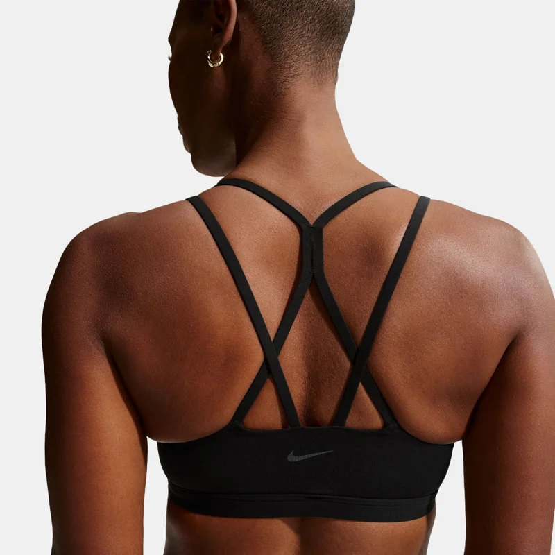 Nike Black Women's Zenvy Dri-FIT Strappy Light-Support Training Sports Bra for Women | Best Price UAE