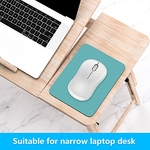 Dapesuom Small Mouse Pad, 6 x 8 Inch Thick Rubber Premium-Textured Non-Slip Portable & Washable Mini Mouse Mat for Women Men Wireless Laptops Keyboard Tray Gaming Work Computer Travel, Malachite Green - Image 3