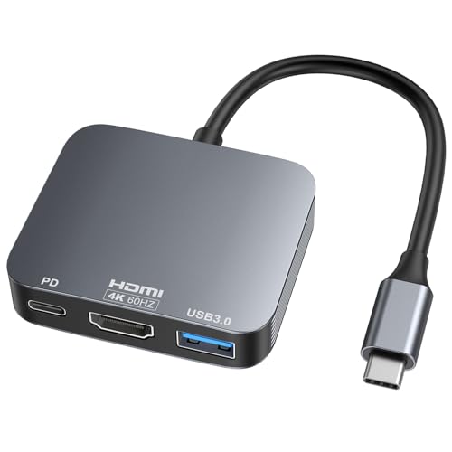 Vilcome USB C to HDMI Adapter4K60HZ Vilcome HDMI to USB C Adapter Multiport with USB Type C PD USB 30 Port Compatible for MacBook ProAir iPad ProAir Dell XPS iPhone 15 ProMax Android and More - Image 1