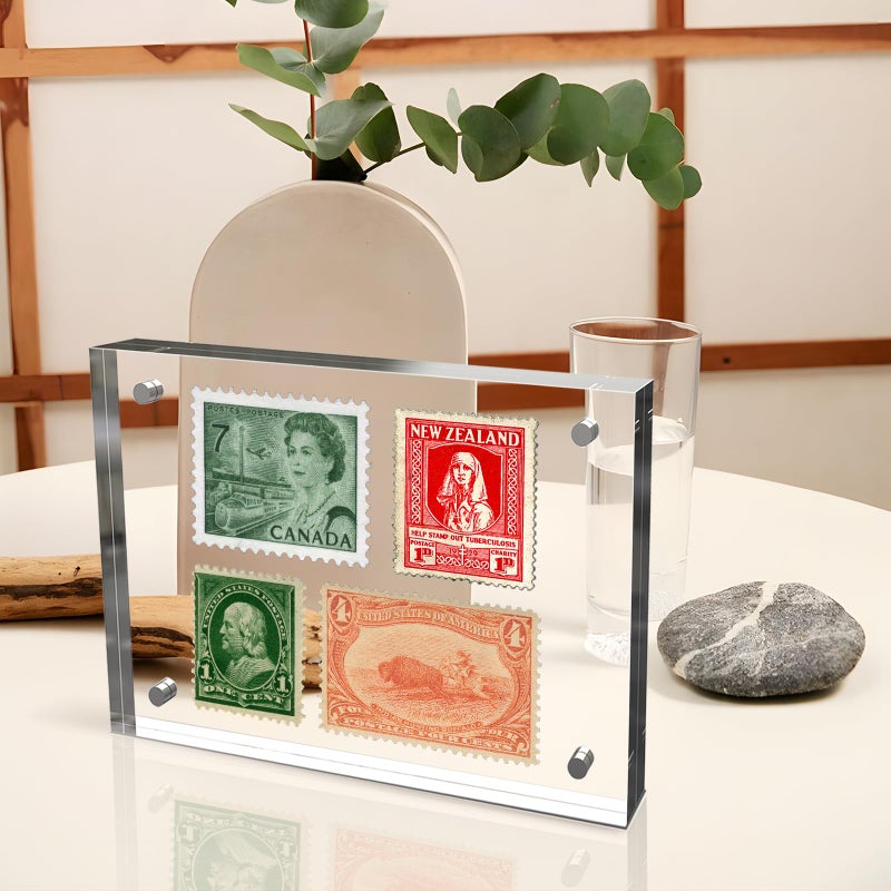 laapee 4x6 Inches Acrylic Picture Frames 3 Pack, Double Sided Magnetic Photo Frames,Free Standing on Desk or Table Clear Picture Frames - Image 5
