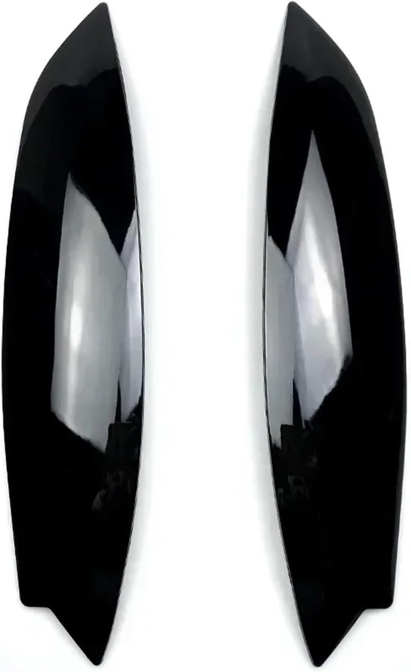 Fit For VW GOLF 5 MK5 GTI R 2005 2006 2007 Car Headlights Eyebrow Eyelids Cover Carbon Fiber Sticker Decorative Accessories(Black) - Image 1