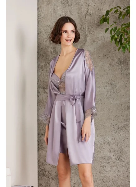 بيير كاردان 6000 Women's Lace Satin Set of 6-Royal
