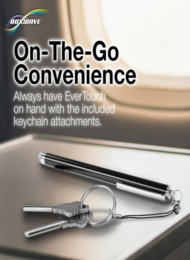 BoxWave قلم ستايلس من BoxWave متوافق مع Equinox Luxe 8500i - قلم ستايلس سعوي EverTouch، قلم ستايلس سعوي برأس ألياف - أسود جت - Image 5