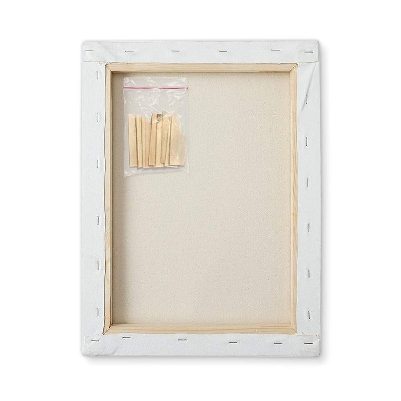 Canvasify Medium Grain Artist Stretched Canvas 12" x 16" | Primed Cotton | Suitable for Acrylic, Oil & Alkyd Paints – for Painting, Sketching & Drawing | Pack of 2 - Image 1