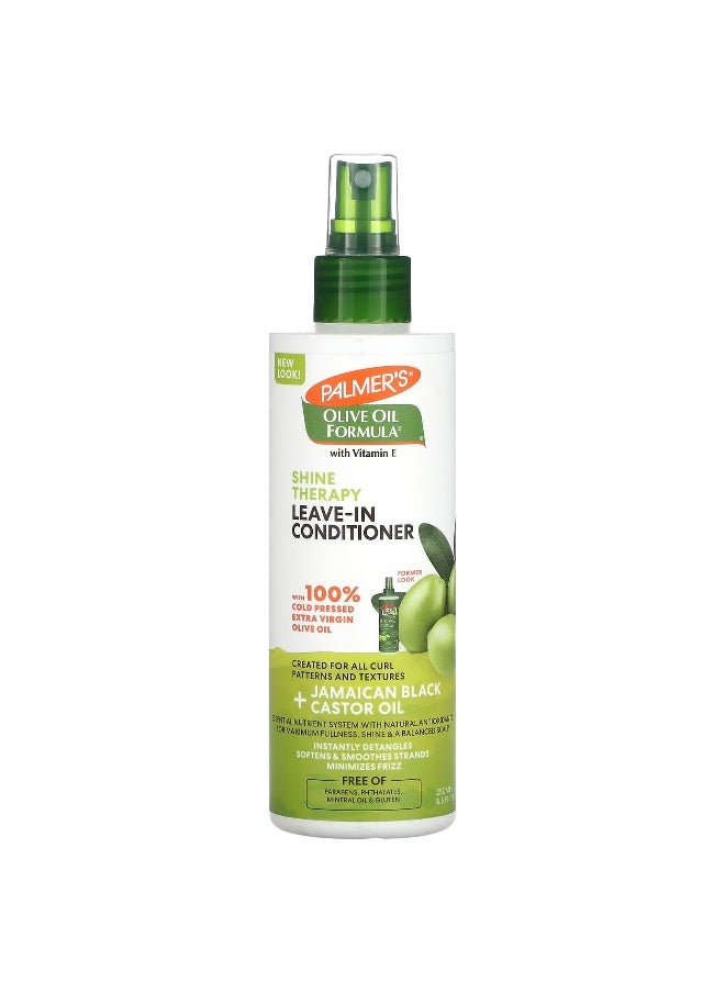 PALMER'S - Palmer's, Olive Oil Formula® with Vitamin E, Shine Therapy Leave-In Conditioner, 8.5 fl oz (250 ml) - Image 1