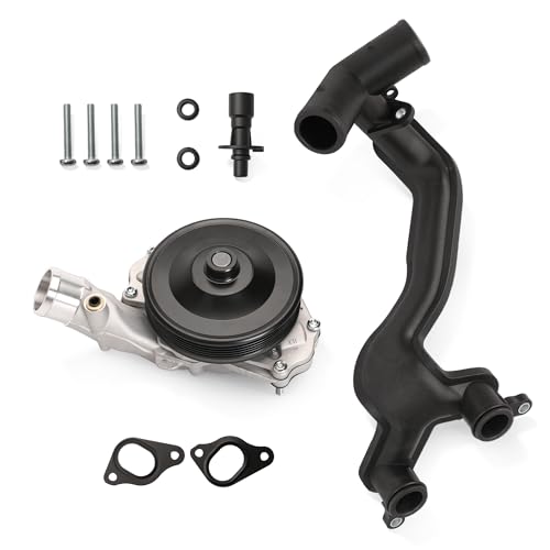 Riyhch Water Pump Engine Oil Cooler Inlet Connector Water Pump Outlet Thermostat Crossover Pipe Tube Compatible with Land Rover LR4Range RoverRange Rover Sport 20102013 for 50L V8 Only - Image 1