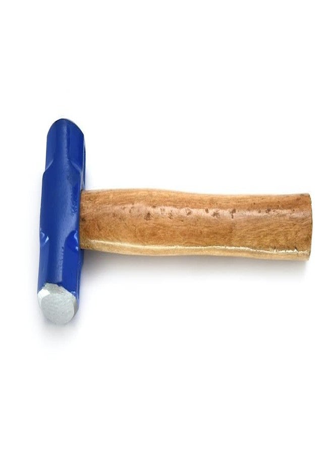 AGAM Sledge Hammer with Wooden Handle, Heavy Duty Steel Head, 2 LB, for Construction & Demolition - Image 2