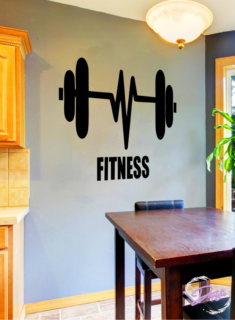 Droplyte Fitness Wall Stickers Vinyl Self Adhesive Wallpaper For Livingroom Bedroom - Image 2